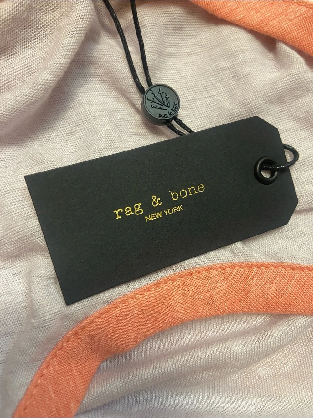 NWT Rag & Bone Linen Ringer Tank Top Large - Picture 4 of 9